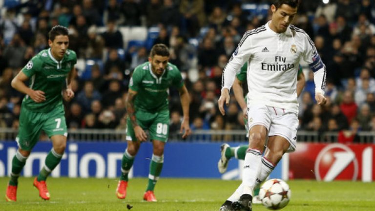 Роналдо откри за Реал 20 минути след началото на мача