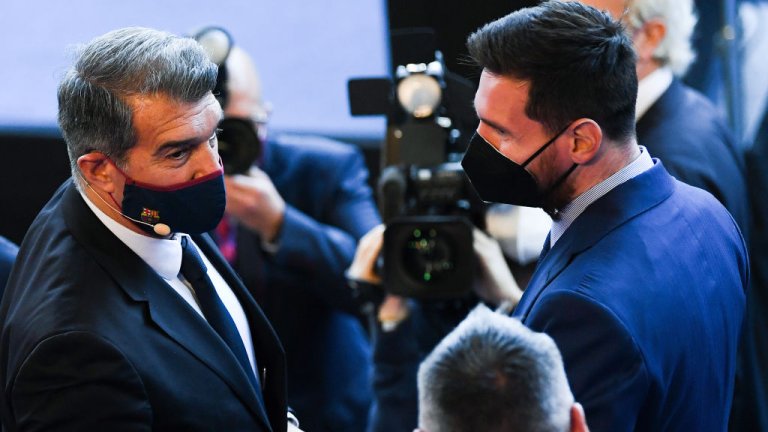 Лапорта коментира завръщането на Меси в Барселона