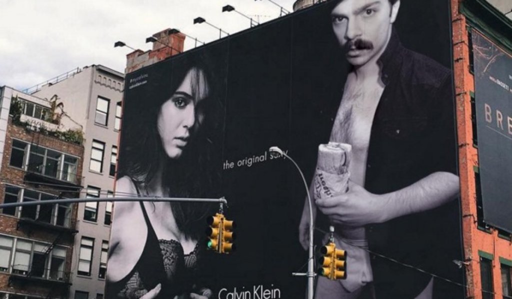От Calvin Klein ми позволиха да си ям сандвича по време на фотосесията. Бях умрял от глад.