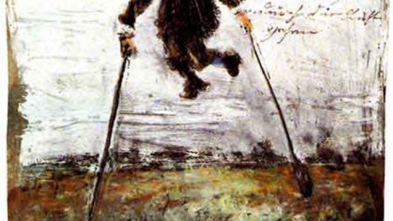 10. Йозеф Фьорстер - безименна картина от колекцията "Принцхорн" (след 1916)
След като Мунк и ван Гог превръщат "лудостта" в положително качество в модерното изкуство, в ключа към визионерската истина, е въпрос само на време, преди лекарите също да започнат да виждат новите връзки между изкуството и разума. Преди смъртта си през 1933, д-р Ханс Принцхорн прави колекция от картини от психично болни пациенти, която е началото на това, което сега бива определяно като "изкуство на аутсайдерите". Тази картина има зловещото излъчване, сравнимо с това на картините на Гоя. От нещо, което е изобразявано от художници, "лудостта" е станала източник на творческа оригиналност сама по себе си.