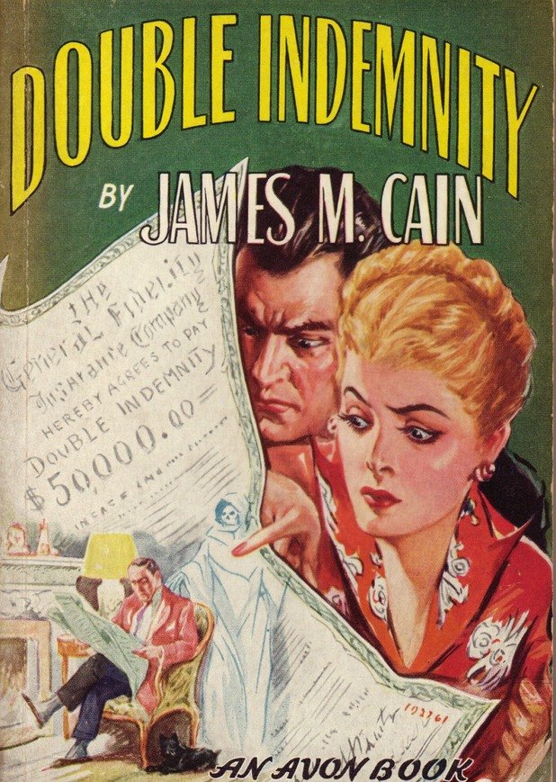 4. Двойна застраховка/Double Indemnity - Джеймс М Кейн (1943) 

Филмовата версия е една от най-великите американски киноленти. Ако сте гледали нея, се пригответе за много по-различен и смущаващ финал на книгата.