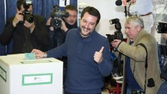 Матео Салвини от Северната лига е един от политиците, които носят рискове с новата популистка коалиция в страната