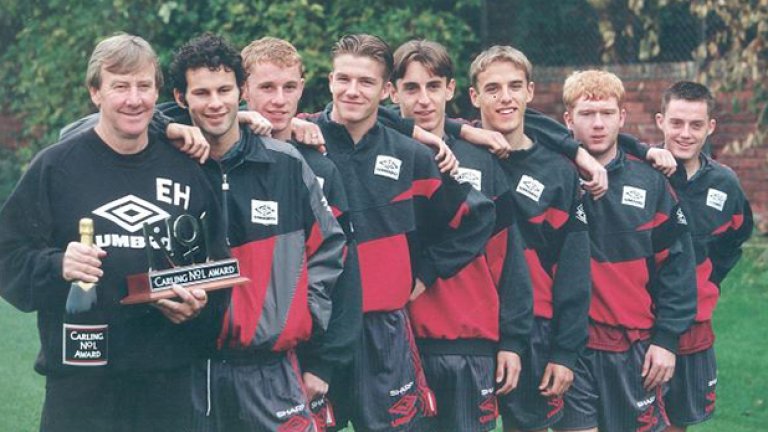 Култовата снимка от 1992-а. В дъното е Тери Кук...