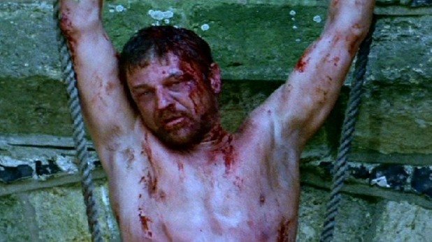 14. Хенри VIII (2003)

В британския минисериал Бийн играе Робърт Аск - враг на короната. Заради това той бива вързан с въжета и разпънат до смърт - още една оригинална екранна смърт в голямата колекция на актьора. 