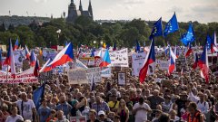 Това е поредният голям антиправителствен протест в Чехия