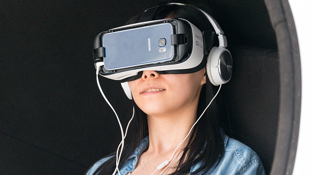 Google VR or virtual reality headsets are promoted by Bell
