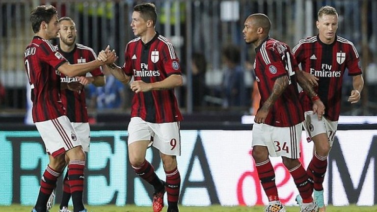 Торес вкара гол в първия си мач като титуляр за Милан