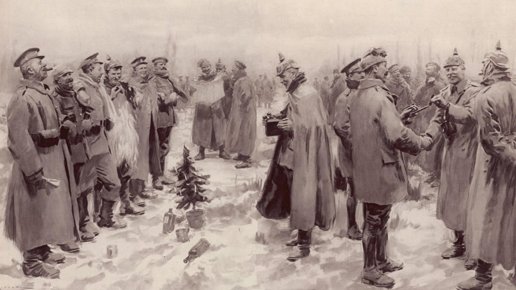 Christmas Truce 1914, as seen by the Illustrated London News.
