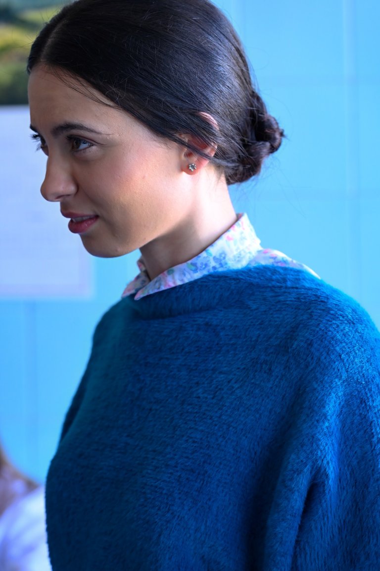 Катерина Борисова в ролята на младия неонатолог д-р Екатерина Стоянова