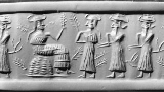 Mesopotamian_-_Cylinder_Seal_-_Walters_42564_-_Impression