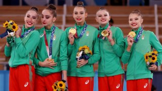 Момичетата от българския ансамбъл по художествена гимнастика донесоха на страната ни първо олимпийско злато в този спорт