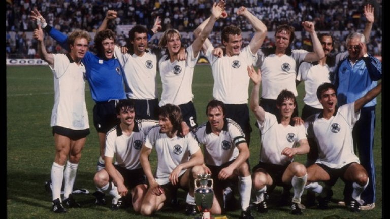 1980 - Германия си връща престола.
Един много силен немски тим печели турнира с два гола на Хорст Хрубеш на финала срещу Белгия - 2:1 в Рим.
Германия играе трети пореден финал, печелейки два. Отборът е воден от Кале Румениге, Манфред Калц, Щилике, Шустер, Бригел и Алофс. 