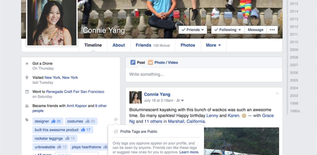 Facebook - LinkedIn features