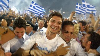 Ангелос Харистеас няма как да забрави лудите празненства в Гърция след завръщането на героите от Евро 2004