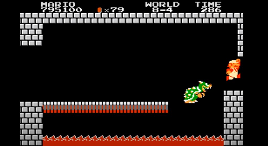 Bowser - Super Mario Bros

Огнедишащата костенурка-дракон от Super Mario много вероятно е един от най-известните злодеи във видео игрите и вероятно най-популярния финален бос. Ако се замислите обаче, той не е много добър в работата си. Проваля се във всеки един от опитите си да завладее света на Гъбеното кралство, а броят пъти, в които е побеждаван от италианския водопроводчик, е наистина срамен. Първият път обаче винаги е най-запомнящ се.