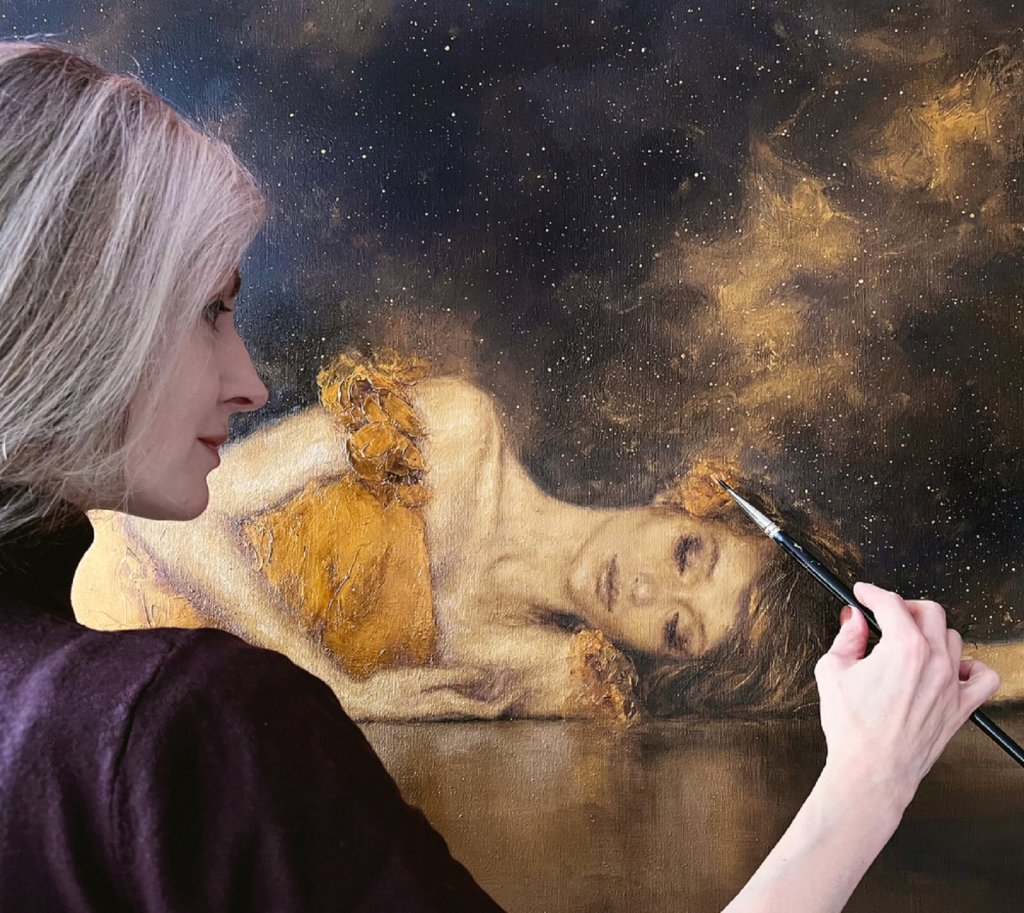 Балет и изящни женски фигури в изложбата "Сред звездите"