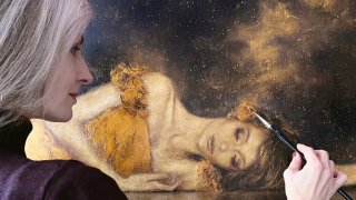 Балет и изящни женски фигури в изложбата "Сред звездите"