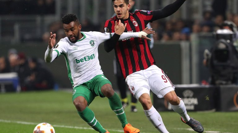 Последното участие на гранда в евротурнирите бе в Лига Европа, а "росонерите" елиминираха българския шампион Лудогорец във фазата на 1/16-финалите.