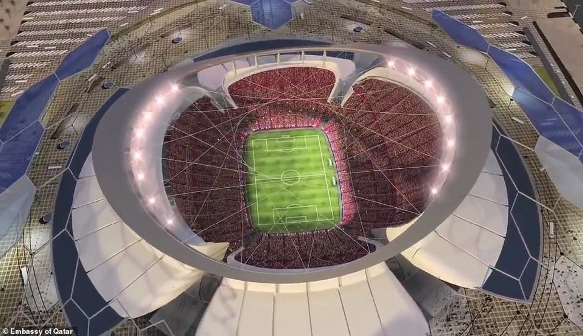 "Айконик Стейдиъм", Катар
Цената няма да я споменаваме, тъй като стадионът е част от... нов град, който бе построен за Световното първенство след 4 години. 

Капацитетът на съоръжението ще е за 80 хиляди зрители и то ще домакинства на откриването и финала на Мондиал 2022.