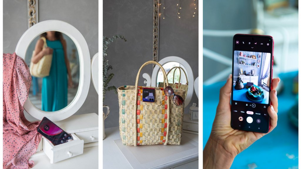 Motorola razr 40 ultra е по острието между телефон и моден аксесоар. А сега можеш да грабнеш и двете с изкушаваща оферта от Motorola и Answear.