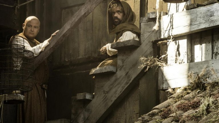 Варис и Тирион Ланистър в 5 сезон на Game of Thrones