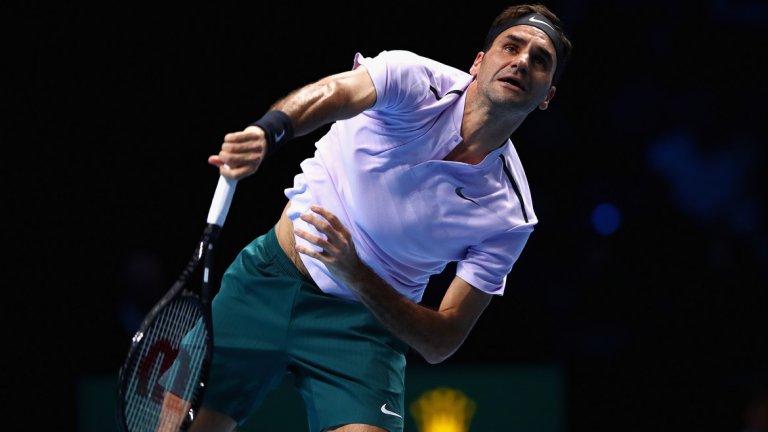 Роджър Федерер е полуфиналист в Лондон