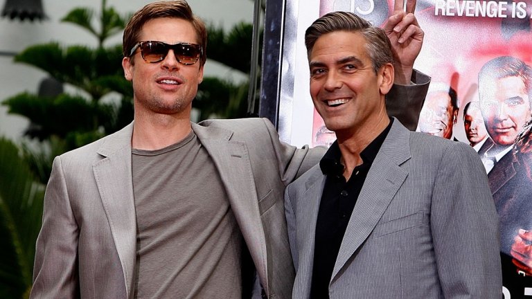 6. Джордж Клуни и Брад Пит

Клуни и Пит също са по-особена комбинация. Все пак първият години наред беше заклет ерген, който бягаше като попарен от идеята за брак. Другият мина през два брака, но може би е прихванал от склонността на Клуни да търси свободата. Екранните партньори от "Бандата на Оушън" са приятели и в живота като дори имат обща благотворителна организация - Not on our watch.