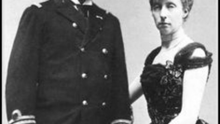 Принц Валдемар и съпругата му Мария Орлеанска