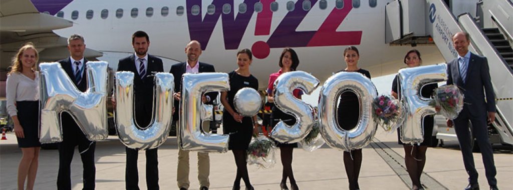 Летище Нюрнберг посрещна първия полет на Wizz air от София на 1 август 