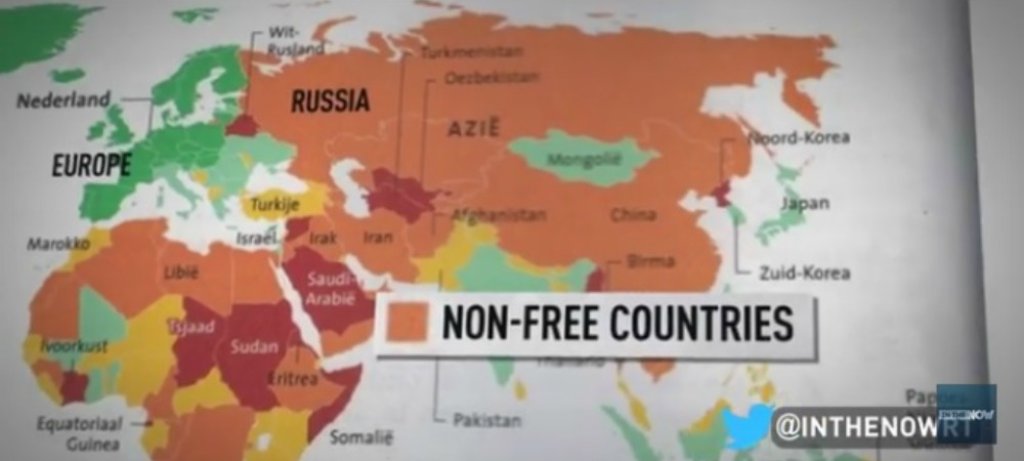 Русия е сред държавите, в които има ограничение на свободите