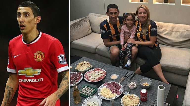 Съпругата на Анхел Ди Мария си спомня с ужас за времето в Манчестър