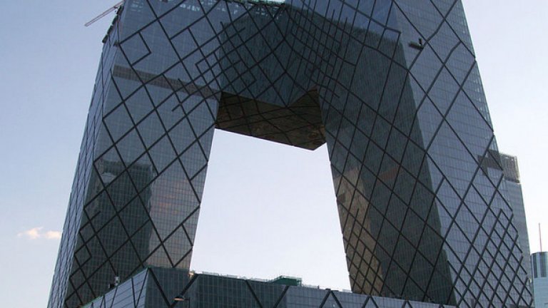Сградата на държавната телевизия в Пекин.
