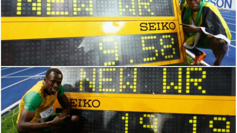 Най-бързият човек на планетата
На Световното първенство по лека атлетика в Берлин през 2009-а Болт подобри още веднъж постижението си на 100 метра, след което отново се прибра с три златни медала. С времето от 9,58 сек. в късия спринт, което изглеждаше физически непостижимо, и също толкова трудните 19,19 сек. на 200 метра, Болт си заслужи прозвището Най-бързия човек на планетата.
