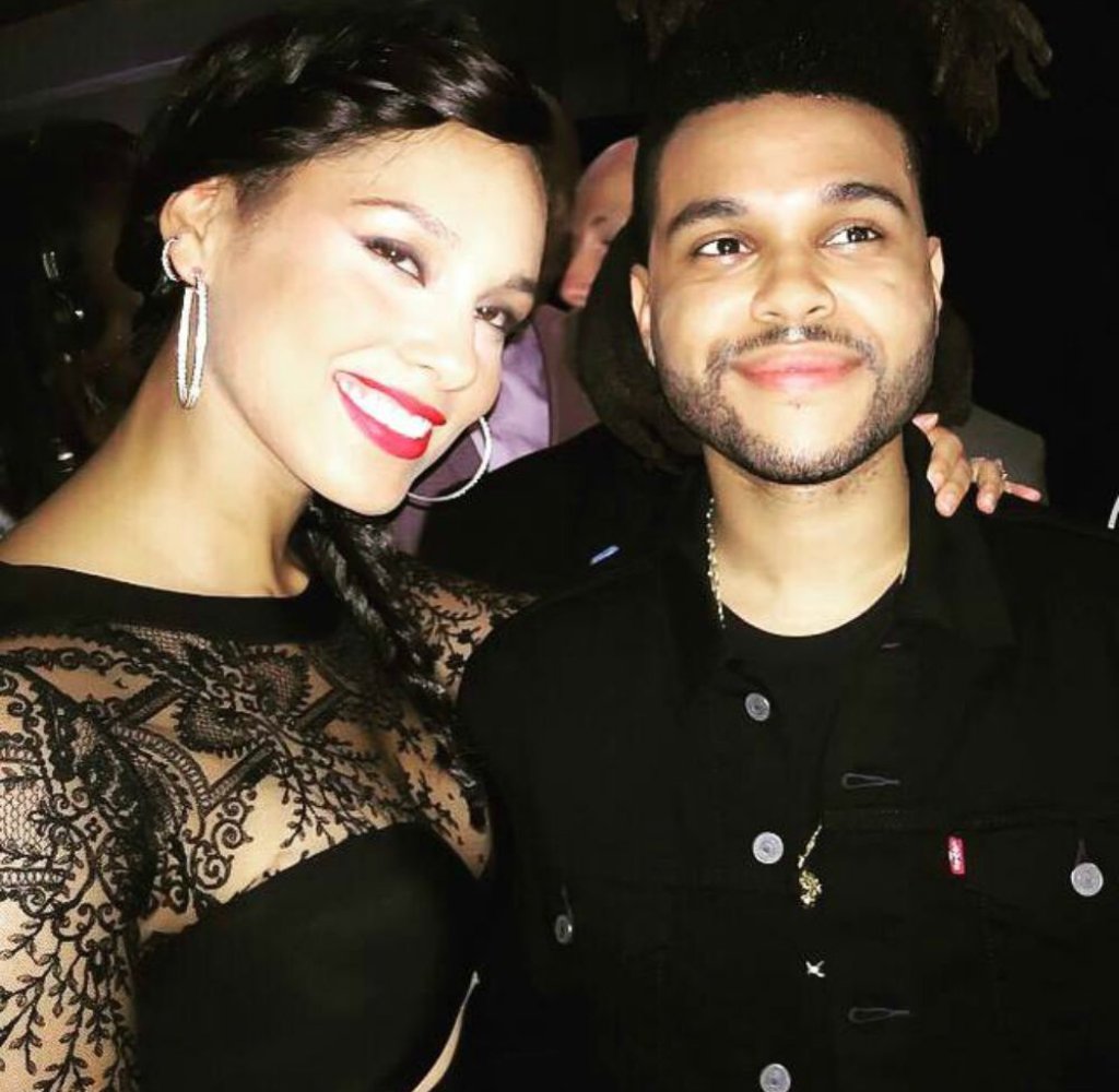 Alicia & Abel  след изпълнението на наградите BET