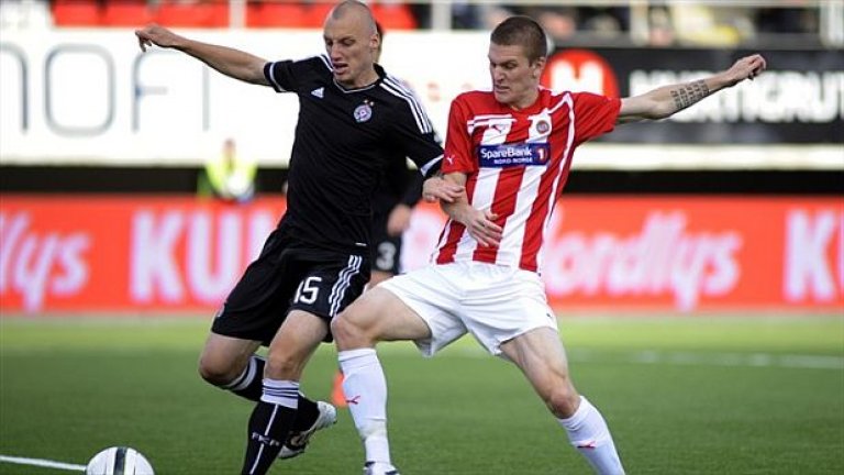 Иван Иванов отбеляза решителното попадение в 75-ата минута