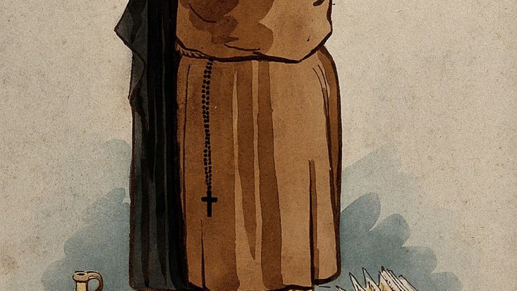 A_monk_kissing_a_nun_Wellcome_V0049587