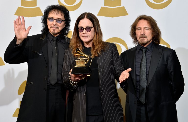 Тони Айоми, Ози Озбърн и Гийзър Бътлър на наградите "Грами"