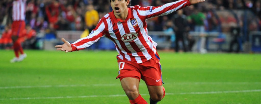 Серхио Агуеро има четири гола в девет мача срещу Реал Мадрид