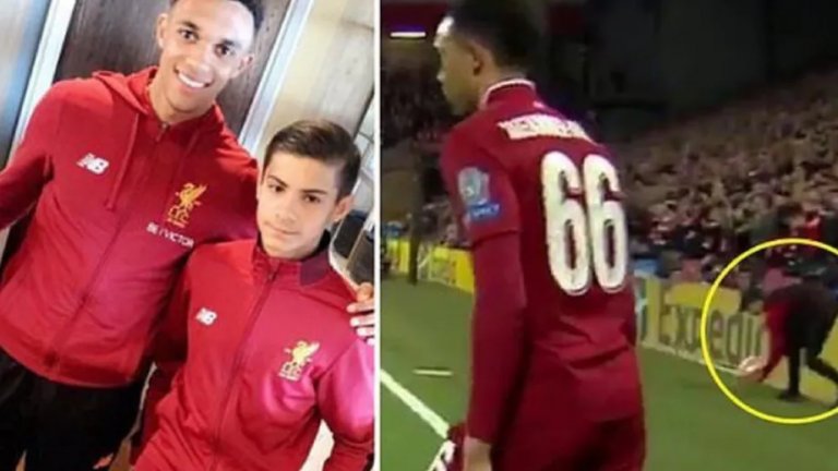 Той е само на 17, но вече е легенда на Ливърпул: Подаде топката на Трент срещу Барса и наниза хеттрик на Юнайтед