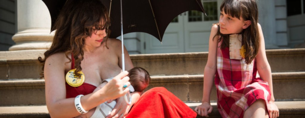 Rally At New York's City Hall Celebrates Public Breastfeeding Law