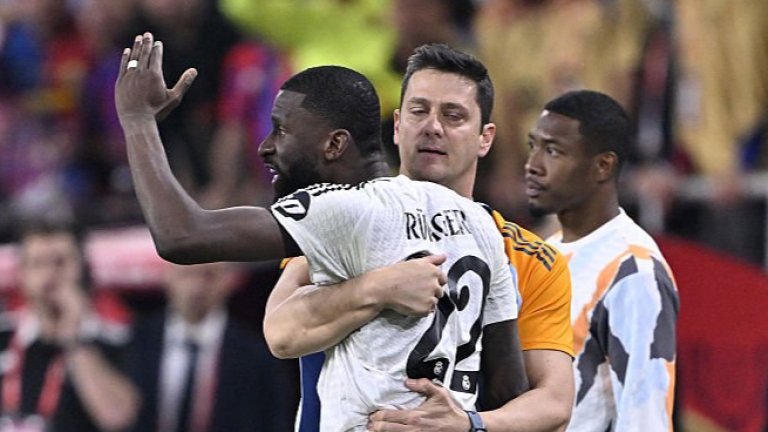 Модрич и Рюдигер едва не се сбили след загубата от Барса