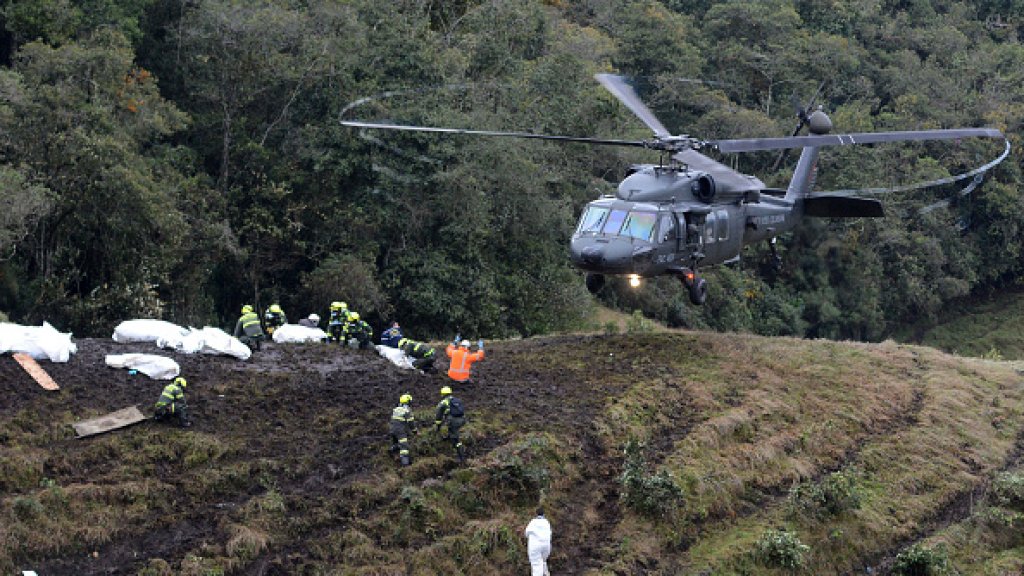 Chapeocoense Airplane Crashes in Colombia