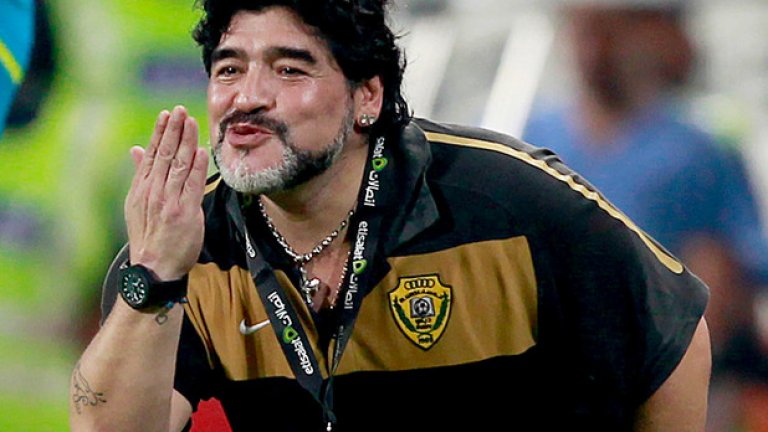 В края на миналото десетилетие Марадона бе начело на Аржентина.