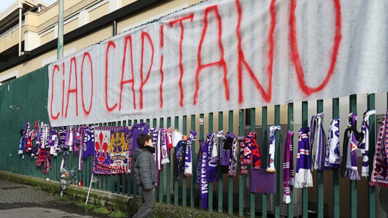 Фиорентина загуби капитана си, Италия - един велик човек