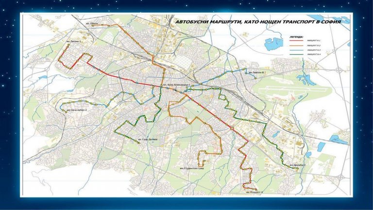 Нощните автобуси започват да се движат от 7 април