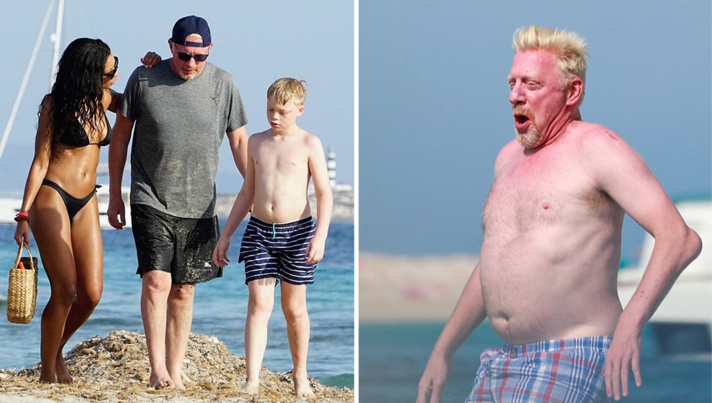 Бекер беше на почивка на Ибиса с новата си приятелка Лилиан Монтейро.