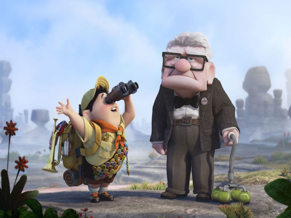 12. \"Up\" 
\"Up\" е най-добрият филм на Pixar... първите 10 минути. През останалото време обаче продукцията нито е толкова добра, нито комплементира звездният й момент в началото. Същият проблем, който имаше и \"Monsters University\", но на обратно.