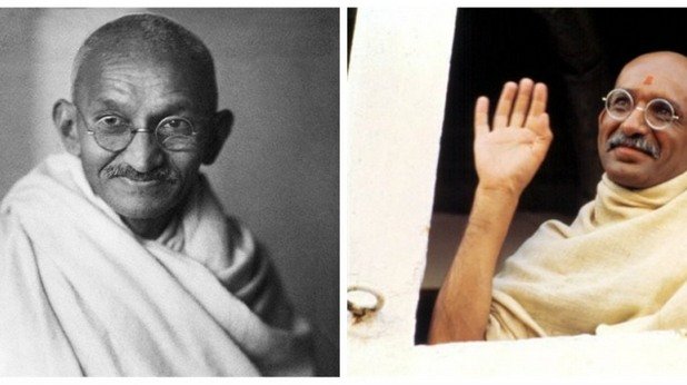 Махатма Ганди и Бен Кингсли, "Ганди"

Филмът получава през 1982 г. 11 номинации за „Оскар“ и печели 8 златни статуетки.