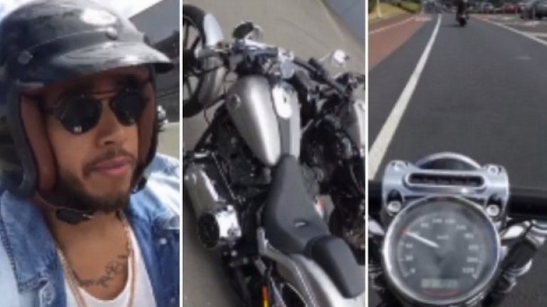 Люис Хамилтън и Harley Davidson в Нова Зеландия