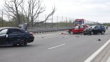 Жена загина, а още 6 души са ранени в тежка катастрофа на Северната тангента в София